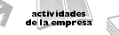 actividades de la empresa